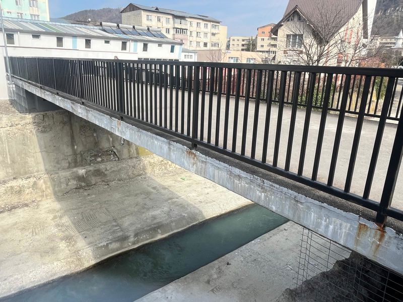 Puntea peste Cuejdi din zona Pieței Centrale din Piatra Neamț dă semne de îmbătrânire 4 WhatsApp Image 2026 03 16 at 14.41.04