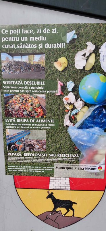 Poliția Locală Piatra Neamț – campanie de informare în comunitate pentru modul corect de depozitare a deșeurilor 2 WhatsApp Image 2026 03 19 at 11.08.57