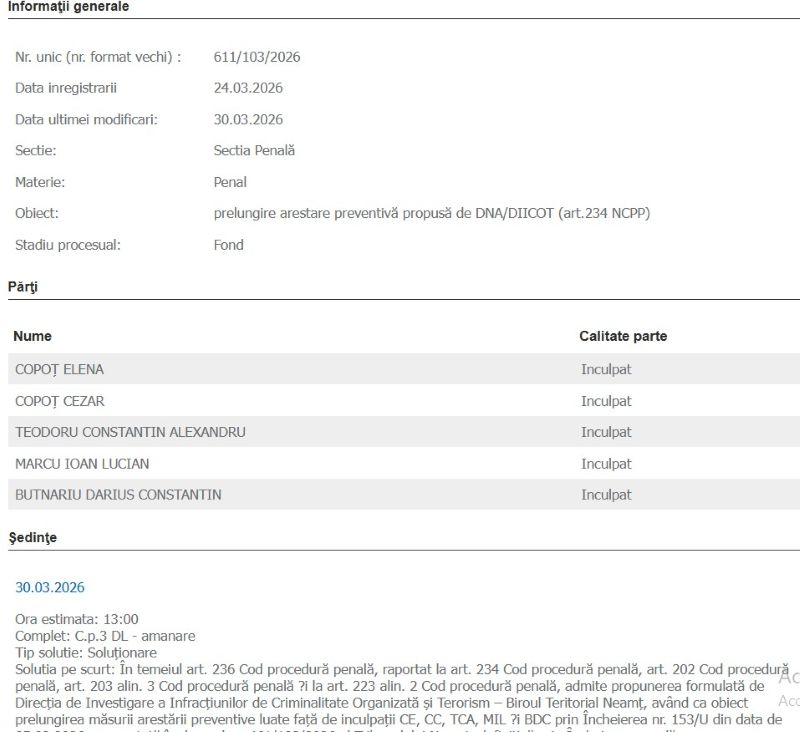 Arestare prelungită în cazul de trafic de droguri de la Târgu Neamț în care sunt implicați doi liceeni 1 WhatsApp Image 2026 03 31 at 11.55.20 Copy