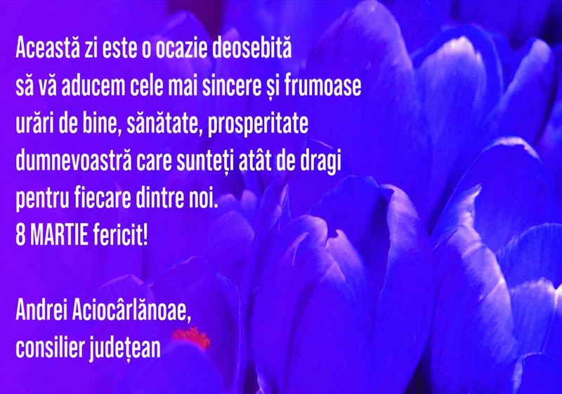 andrei aciocarlanoae resize - 8 MARTIE Felicitări din partea unora dintre oamenii politici din Neamț