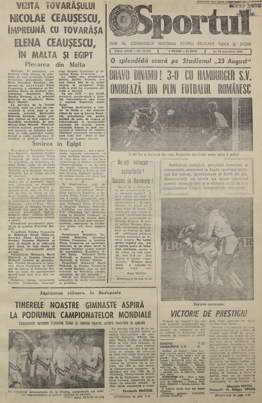 Anii ’80 - Deceniul echipelor de club românești 2 foto sportul