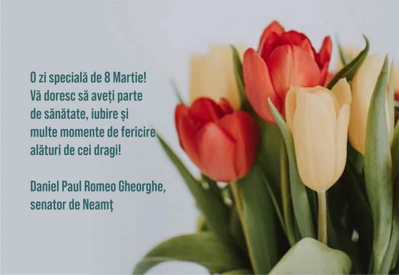 paul gheorghe senator resize - 8 MARTIE Felicitări din partea unora dintre oamenii politici din Neamț