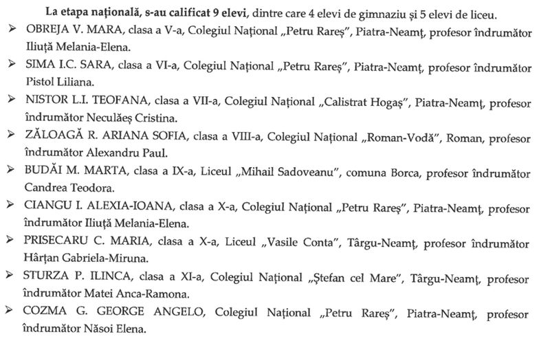 Cine reprezintă județul Neamț la Olimpiada Națională de Limba și Literatura română! 1 WhatsApp Image 2026 04 01 at 09.17.38