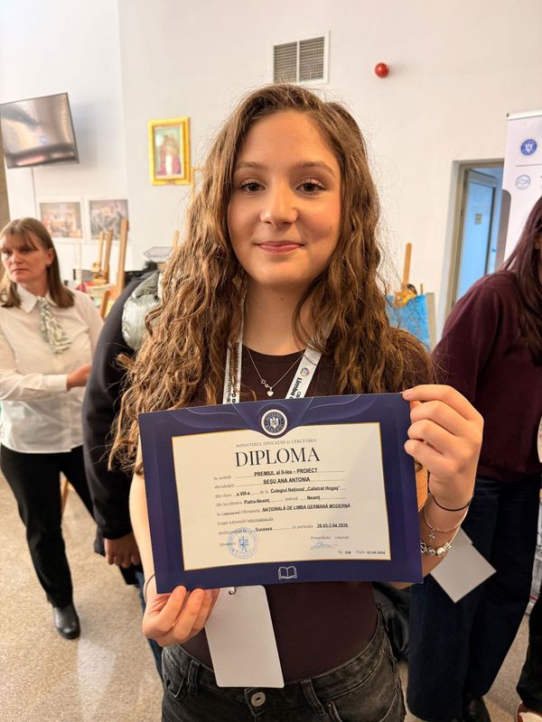 Performerii Neamțului. Premii câștigate de elevii din Neamț la Olimpiada Națională de Limba Germană 3 WhatsApp Image 2026 04 16 at 10.10.33 3
