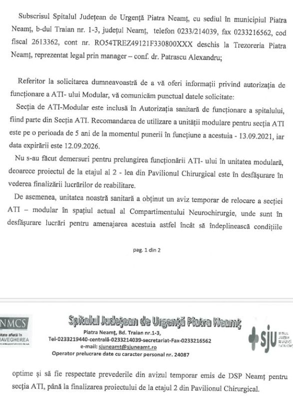 Ancheta ATI Piatra Neamț: autorizație care expiră, avize contestate și răspunsuri care nu se leagă 2 WhatsApp Image 2026 04 29 at 12.45.53