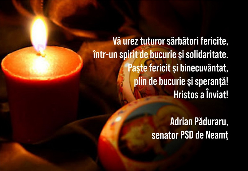 PAȘTE 2026 Felicitările oamenilor politici 2 adrian paduraru resize
