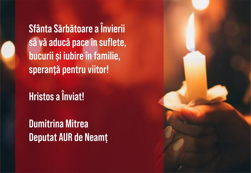 PAȘTE 2026 Felicitările oamenilor politici 4 aur dumitrina mitrea resize