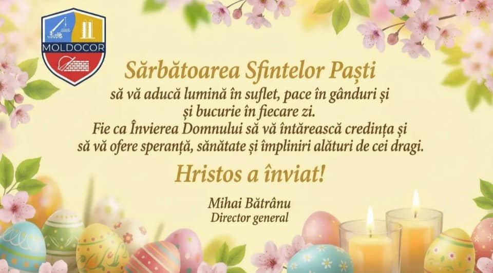 PAȘTE 2026 Urările societăților comerciale din județ