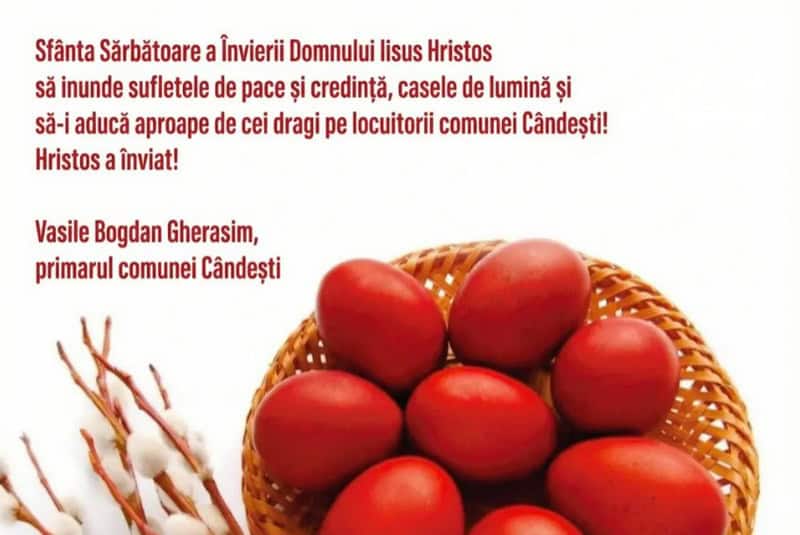 PAȘTE 2026 Felicitările primăriilor din mediul rural