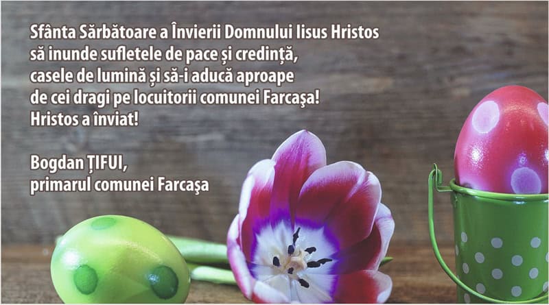 PAȘTE 2026 Felicitările primăriilor din mediul rural