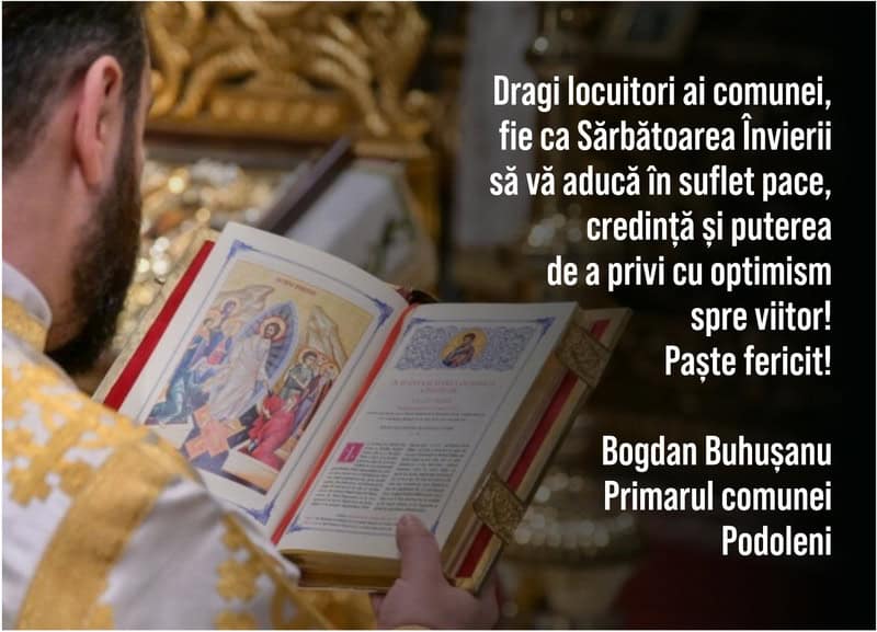 PAȘTE 2026 Felicitările primăriilor din mediul rural