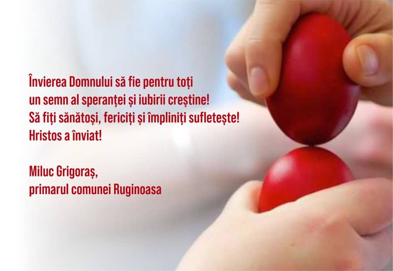PAȘTE 2026 Felicitările primăriilor din mediul rural