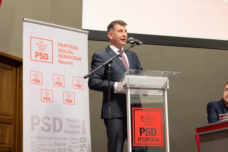 Lucian Micu a fost reconfirmat în funcția de președinte al PSD Roman 2 MVP 0309