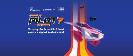 Shopping City Piatra-Neamț dă startul competițiilor Esports Kings și continuă distracția pe 1 iunie cu activități speciale dedicate copiilor Pilot De Robot Piatra Neamt 1824x768px