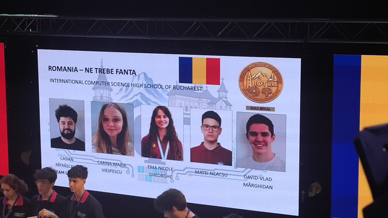 Video-Foto. Palmaresul României la Olimpiada Internațională de Informatică pe Echipe: două medalii de aur, două de argint și bronz pentru CNI 1 WhatsApp Image 2026 05 28 at 10.08.44