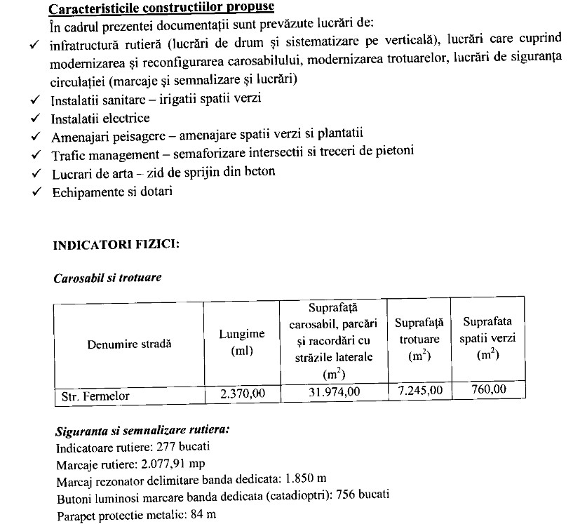 VIDEO&FOTO Proiectul pentru Strada Fermelor se află la evaluare în vederea finanțării! fermelor