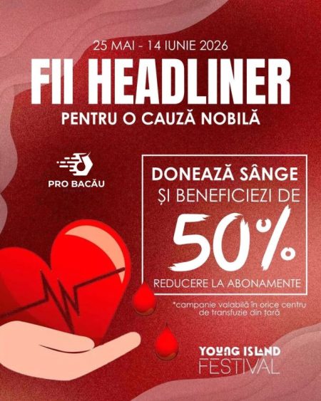 Cel mai mare festival muzical din Moldova, organizat de o organizație non‑profit, își mobilizează comunitatea pentru un gest care salvează vieți festival young