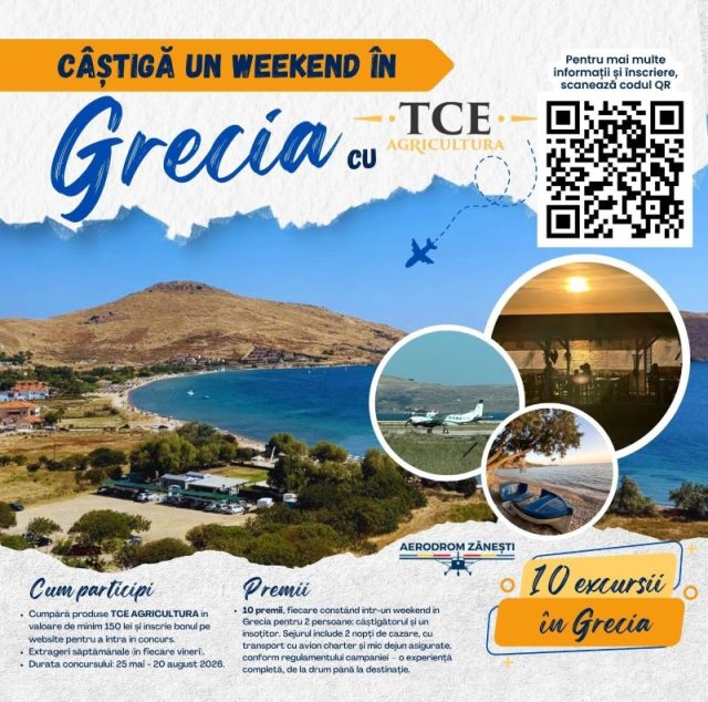 Cumperi produse TCE Agricultura și ajungi în Grecia! lesbos