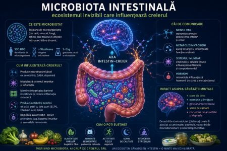 Axa intestin-creier: când digestia vorbește despre sănătatea psihică microbiota