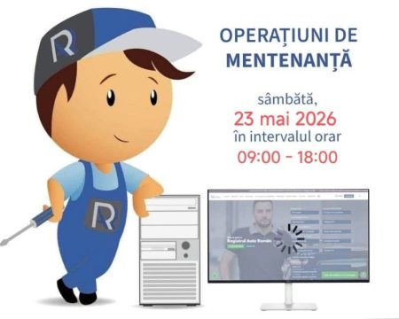 Programările online la RAR, indisponibile pe 23 mai. Anunț pentru șoferi rar mentenanta