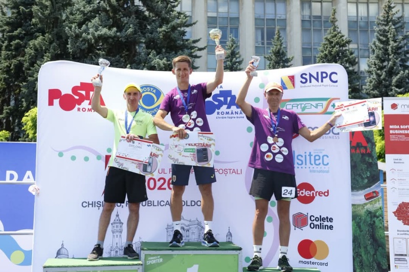 Foto. Nemțeanul Marius Atomei, locul 3 la Marșul Factorilor Poștali, competiție desfășurată la Chișinău 2 WhatsApp Image 2026 06 26 at 06.42.09 1