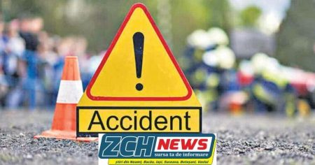 Accident grav la Pipirig. Trafic blocat temporar pe DN15B – un TIR s-a răsturnat și a acroșat o țeavă de gaze accident