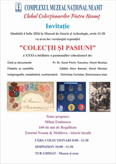 ”Colecții și pasiuni” la Piatra-Neamț colectii afis