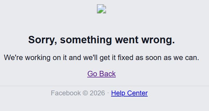 Probleme pentru Facebook și Instagram 1 eroare facebook