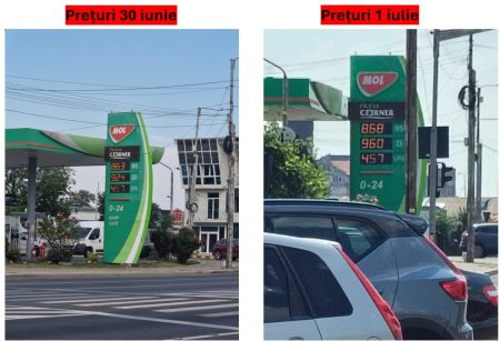 Prețurile la carburanți au crescut după eliminarea reducerii accizei: 36 de bani pe litru în plus pentru motorină Preturi carburanti