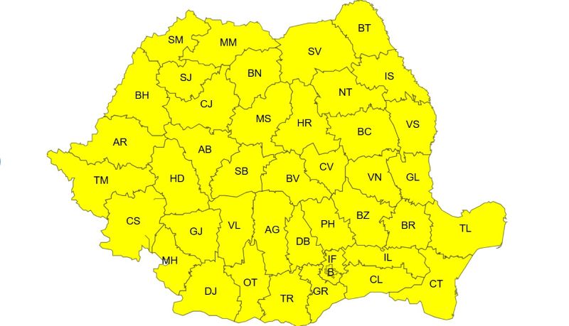 Atenționări meteo de caniculă dar și instabilitate atmosferică – sunt anunțate averse, vijelii și posibil grindină 2 WhatsApp Image 2026 07 02 at 09.17.30