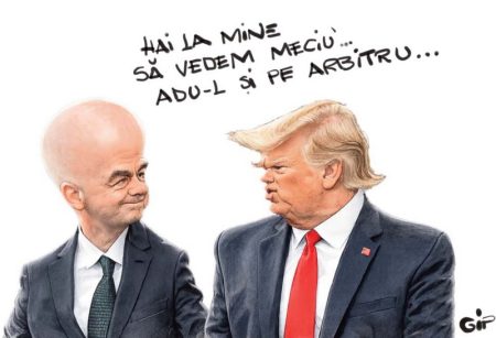 EDITORIAL / S-a făcut o comparație… caricatura infantino trump