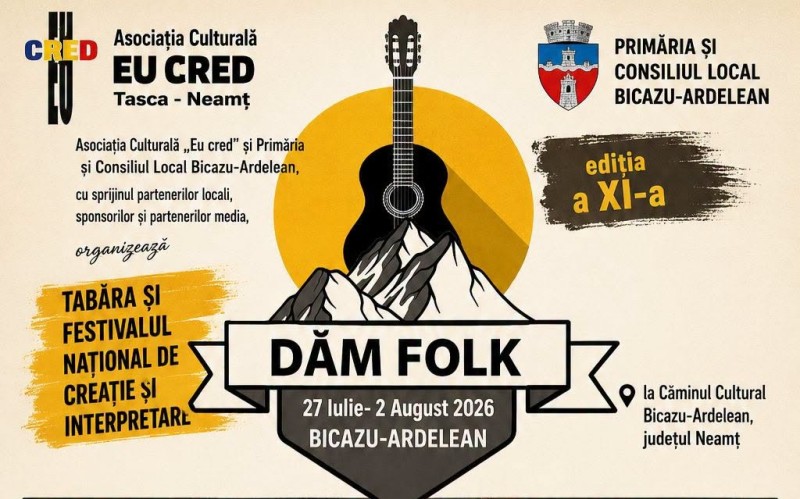 Festivalul „Dăm Folk”, ediția a XI-a: Fără Zahăr și Emeric Imre, în concertele de vineri și sâmbătă Festivalul „Dăm Folk”, ediția a XI-a: Fără Zahăr și Emeric Imre, în concertele de vineri și sâmbătă