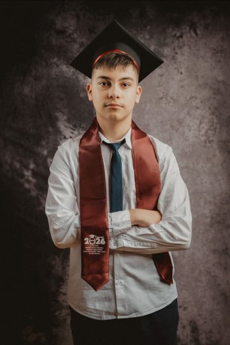 COPII CU CARE NE MÂNDRIM. Eduard Gliga – șeful promoției 2026 de la Școala Gimnazială Farcașa eduard gliga 1