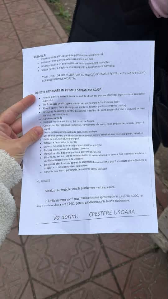 Recomandări nesimțite pentru viitoarele mămici la Spitalul Județean: să aveți în bagaje lenjerie de pat, vată, pansamente sterile, plasturi, unguente de îngrijire! 4 maternitate 2