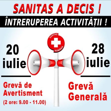 Grevă de avertisment în Sănătate – trei spitale din Neamț întrerup activitatea pentru două ore sanitas