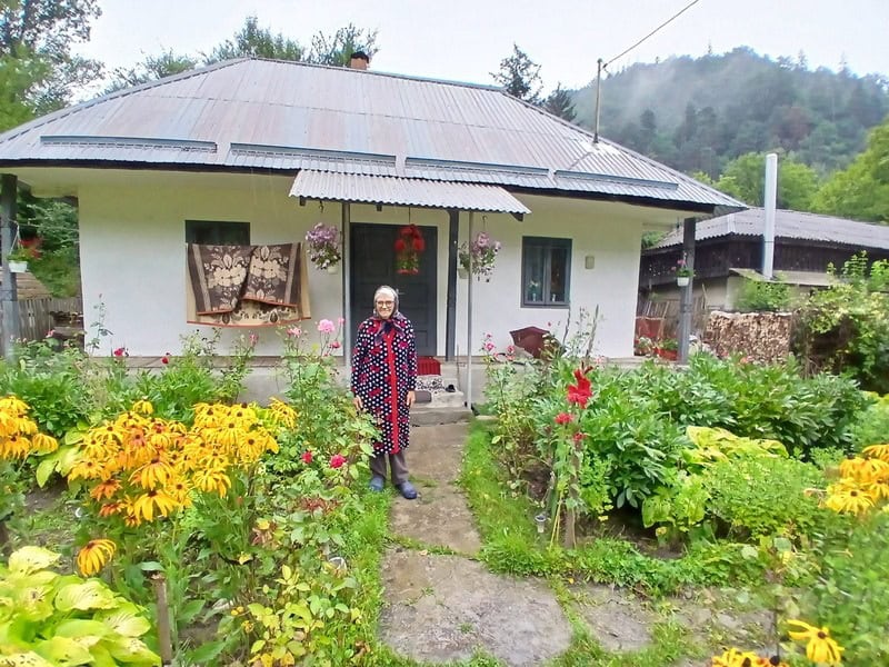 tarcau flori crusitu 2 resize - Raiul pe pământ – povestea căsuței cu flori din Straja