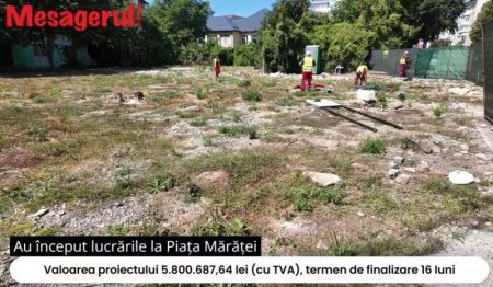 piata maratei - Au început lucrările la Piața Mărăței din Piatra Neamț