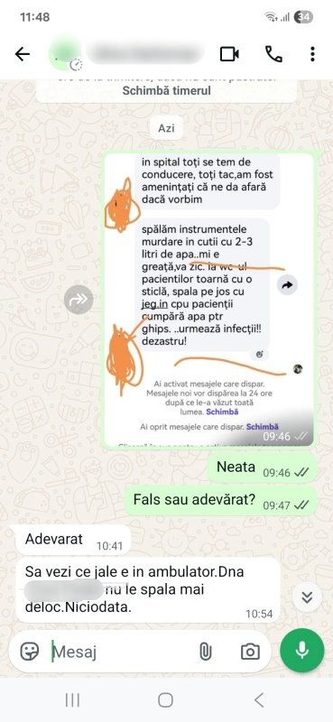 Mesaje alarmante despre apa de la Spitalul Târgu Neamț. Managerul nu răspunde solicitărilor de clarificare 4 Discuție despre calitatea apei la Spitalul Târgu Neamț.