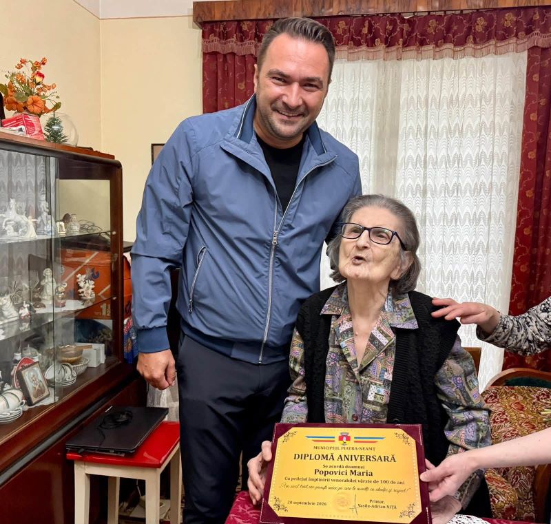 De un veac, martoră a trecerii istoriei. O femeie din Piatra Neamț a împlinit 100 de ani
