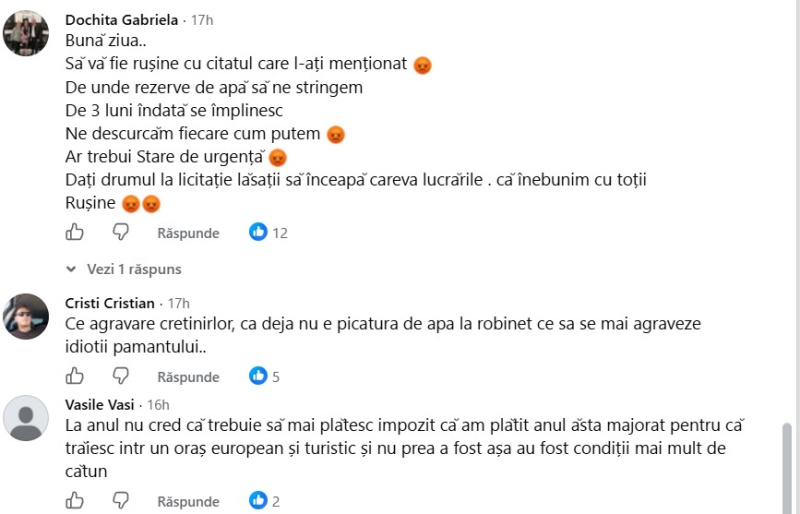 Mesaj de război la Târgu-Neamț: „Faceți rezerve”, spune primarul. Omenii întreabă furioși: „De unde, dacă nu avem apă?”