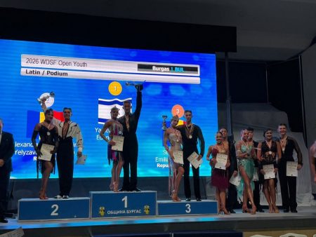 Performanță a dansatorilor sportivi nemțeni pe scena internațională: Darius Danciu și Alessandra Dediu – Vicecampioni mondiali! Dansatori sportivi nemțeni pe podium la competiție internațională.