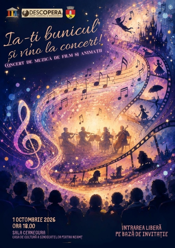 Concert de De Ziua Internațională a Muzicii și de Ziua Internațională a Persoanelor Vârstnice la Piatra Neamț Eveniment muzical pentru persoanele vârstnice la Piatra Neamț.