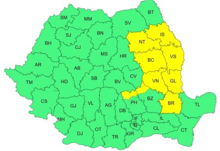 Județul Neamț sub cod galben de averse torențiale