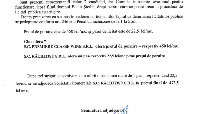 Lemnul comunei Ceahlău, adjudecat după un singur pas de licitație: două firme din aceeași zonă și cu denumiri asemănătoare au împărțit loturile