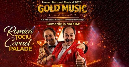 Romică Țociu și Cornel Palade în spectacol la Cinema Mon Amour, Piatra-Neamț.