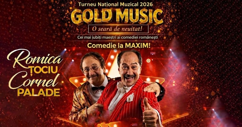 Romică Țociu și Cornel Palade în spectacol la Cinema Mon Amour, Piatra-Neamț.