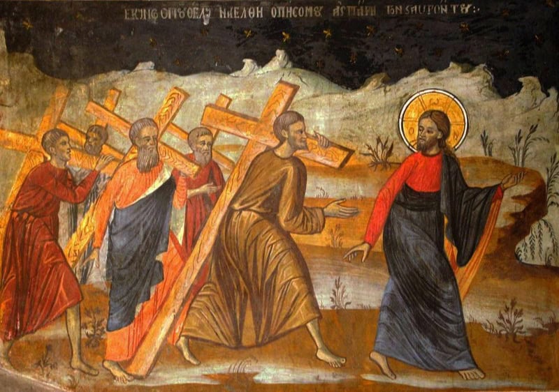 Religia pentru oameni grăbiți / Crucea – între asumare și libertate. Iisus purtând crucea în timpul drumului spre răstignire.