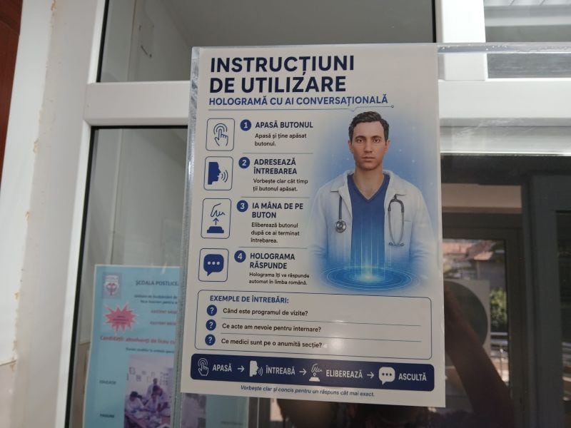 Fobia purtătorilor de cuvânt virtuali bântuie și SJU Piatra-Neamț: hologramă la Policlinică, pacienți la ghișeu