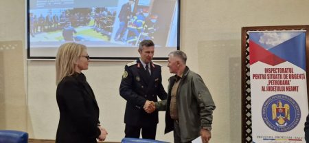 20 de ani în prima linie la Pipirig: colegii și-au luat rămas-bun de la șeful SVSU, Eugen Spătaru
