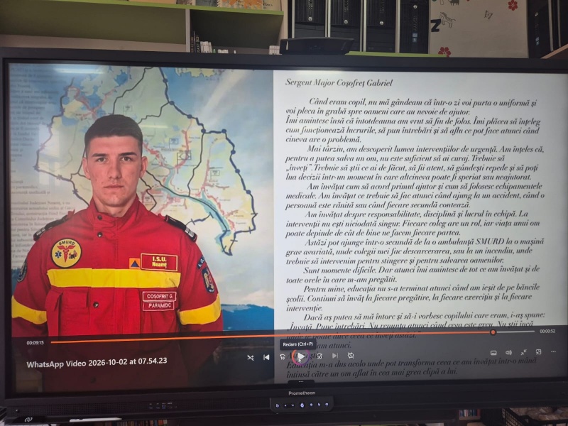 Educația, cheia reușitei în orice profesie. Lecție despre meserii la Școala Răucești